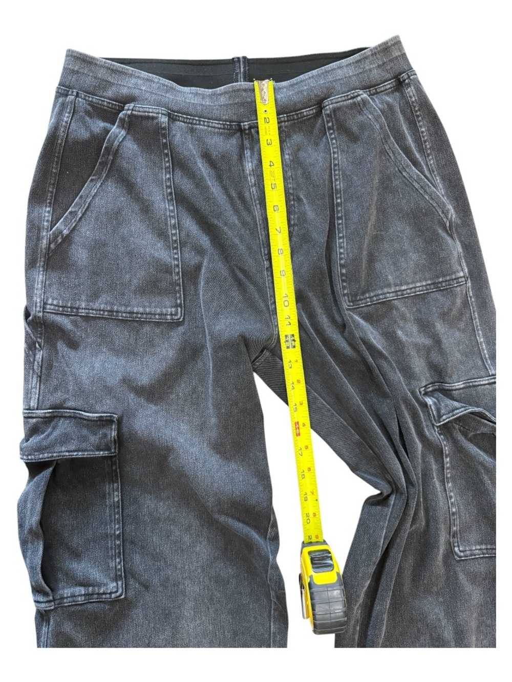 HALARA Charcoal Wide-Leg Stretch Comfortable Cargo Pants XL - Picture 6 of 15